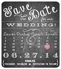 Playful Chalkboard Calendar